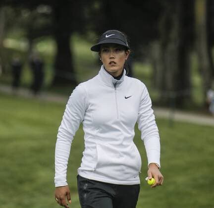 APR 25, 2015 San Francisco, CA : Michelle Wie walking to the 5th hole during LPGA Golf Damen Swinging Skirts Classic at Lake Merced Golf Club San Francisco, CA LPGA Golf 2015: Swinging Skirts Classic Third Round APR 25 - ZUMAc04_
