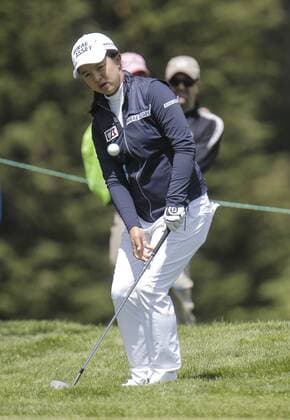 APR 25, 2015 San Francisco, CA : Sei Young Kim take a second shot at the 8th hole during LPGA Golf Damen Swinging Skirts Classic at Lake Merced Golf Club San Francisco, CA LPGA Golf 2015: Swinging Skirts Classic Third Round APR 25 - ZUMAc04_