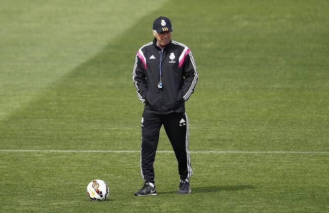 Football Spain, Real Madrid training session. In this picture, Carlo Ancelotti. xANGELxRIVEROx 