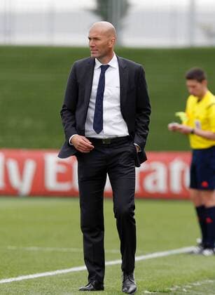 Football Spain, Second B league match between Real Madrid Castilla and Sestao SC. In this picture, Zinedine Zidane. xPABLOGARCIAx 