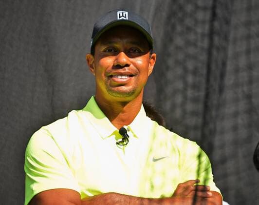 Tiger Woods attends an event for Nike, Inc. in Tokyo, Japan, on April 26, 2015.  TKP2015042603 KEIZOxMORI