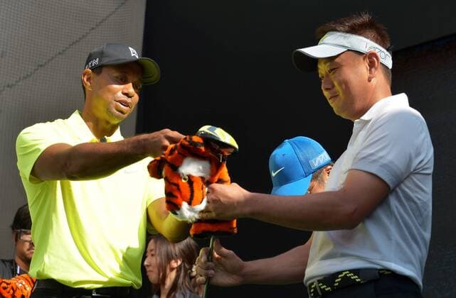 Tiger Woods attends an event for Nike, Inc. in Tokyo, Japan, on April 26, 2015.  TKP2015042619 KEIZOxMORI
