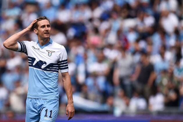 Aktuell Fußball, Italien, Serie A, Lazio Rom - AC Chievo Verona - Miroslav Klose Lazio Roma 26-04-2015 Stadio Olimpico, Football Calcio Campionato Italiano Serie A, Lazio Rom vs. AC Chievo Verona andreaxstaccioli