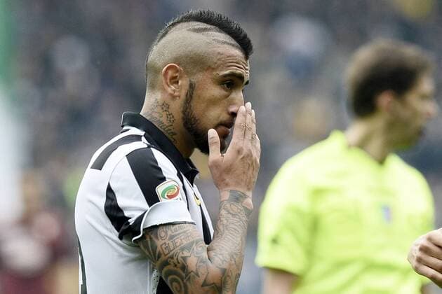 Aktuell Fußball, Italien, Serie A, FC Turin - Juventus Turin Turin, Italien - Serie A, Torino FC vs. Juventus Turin: Arturo Vidal 