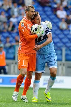 Football - soccer: Serie A, Lazio Rom - AC Chievo Verona, miroslav Klose, albano Bizzarri xHOCHxZWEIx xItalyxPhotoxPressx 