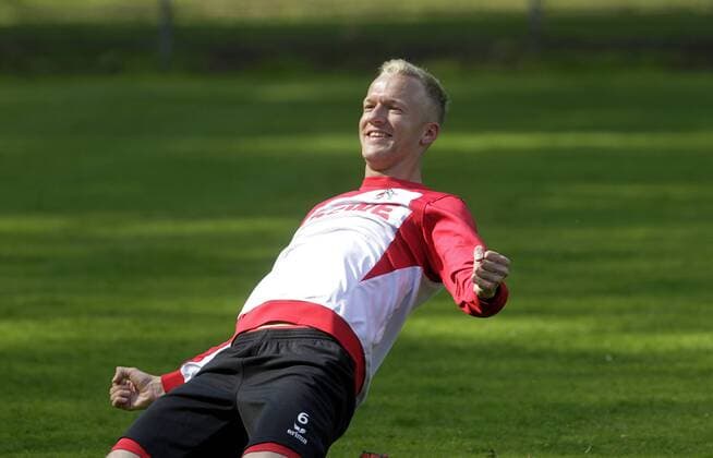 Training 1. FC Köln 1. Fussball Bundesliga Saison 2014 2015 Geißbockheim Koeln Deutschland Datum: 28.04.2015 Kevin Vogt (1. FC Köln)