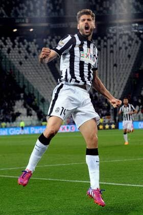An Torino 29 04 2015 - campionato di calcio serie A Juventus-Fiorentina foto Andrea Ninni Image nella foto: esultanza gol Fernando Llorente 