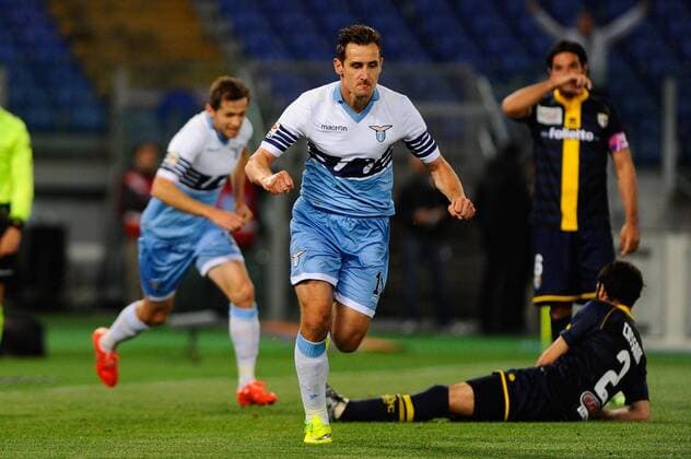 IPP20150429 Football - soccer: Serie A, Lazio Rom - FC Parma, miroslav Klose 2:0 xHOCHxZWEIx xItalyxPhotoxPressx 