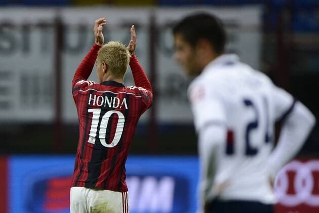 Keisuke Honda Milan Milano 29-04-2015 Stadio Giuseppe Meazza - Football Calcio Serie A AC Mailand vs CFC Genua 1893 FC giuseppexceleste