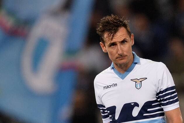 Miroslav Klose Lazio. Roma 29-04-2015 Stadio Olimpico. Football Calcio 2014 2015 Serie A. Lazio - Parma. Foto Antonietta Baldassarre Insidefoto AntoniettaxBaldassarre