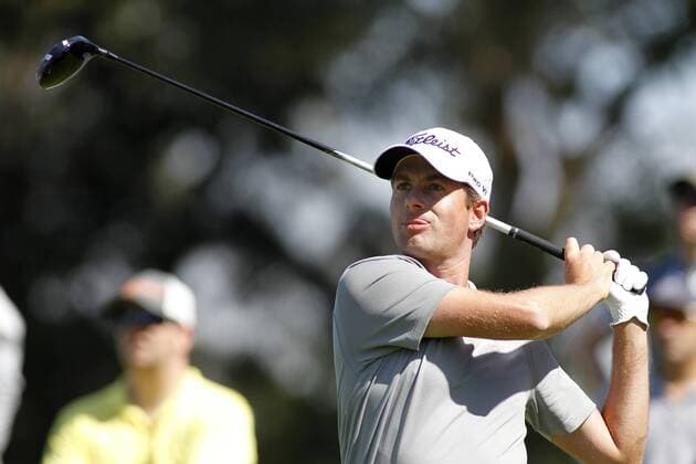 May 01, 2015: Webb Simpson tees off during early third round action of the World Golf Championships at Harding Park in San Francisco, CA. GOLF: MAY 01 PGA Golf Herren - World Golf Championships-Cadillac Match Play - Third Round Icon788150501006 EDITORIAL USE ONLY