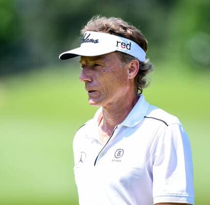 May 1, 2015: Bernhard Langer departs the first green during first round action of the 2015 Insperity Invitational at Tournament Course of The Woodlands Country Club. GOLF: MAY 01 Champions Tour - Insperity Invitational - First Round Icon1500501019 EDITORIAL USE ONLY
