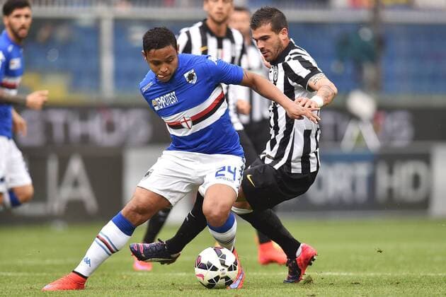 Luis Muriel Sampdoria, Stefano Sturaro Juventus Genova 02-05-2015 Stadio Ferraris, Football Calcio Serie A 2014 2015 Sampdoria - Juventus Foto Andrea Staccioli Insidefoto andreaxstaccioli