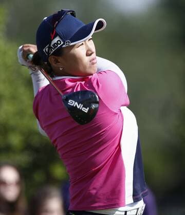 May 2, 2015 - Arlington, TX, USA - Amy Yang drives from the 2nd tee in the third round during the Volunteers of America North Texas Shootout, Saturday, May 2, 2015, at the Las Colinas Country Club in Irving, Texas. LPGA Golf Damen North Texas Shootout, third round - ZUMAm67_