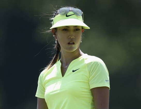 May 2, 2015 - Arlington, TX, USA - Michelle Wie watches her putt on the 9th green in the third round during the Volunteers of America North Texas Shootout, Saturday, May 2, 2015, at the Las Colinas Country Club in Irving, Texas. LPGA Golf Damen North Texas Shootout, third round - ZUMAm67_