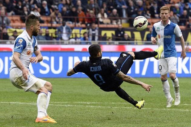 Mailand, Italien - Serie A, Inter Mailand vs. Chievo Verona: Mauro Icardi 