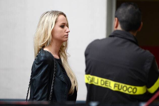Monika Puchalski, wife of Lukas Podolski - Milano, 03-05-2015 - Serie A 2014 2015 - Inter Milano - AC Chievo Verona - giuseppexceleste
