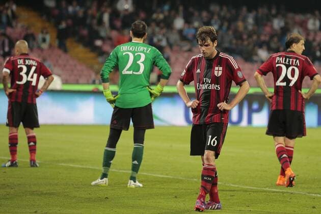 delusione Milan, dejection Napoli 03-05-2015 Stadio San Paolo Football Calcio Serie A Napoli - Milan Foto Cesare Purini Insidefoto cesarexpurini