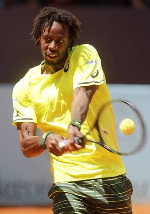 Gael Monfils during Madrid Open Tennis 2015 match.May, 5, 2015.  (2015050556)