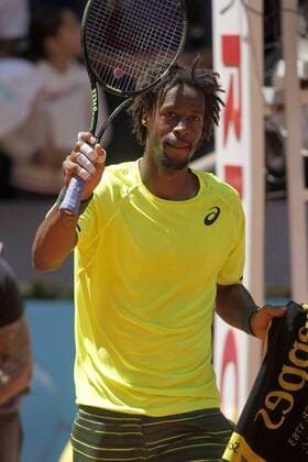 Gael Monfils during Madrid Open Tennis 2015 match.May, 5, 2015.  (2015050565)