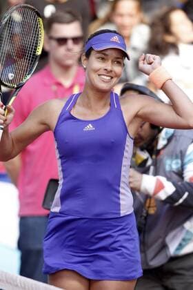 Ana Ivanovic during Madrid Open Tennis 2015 match.May, 5, 2015.  (20150505291)