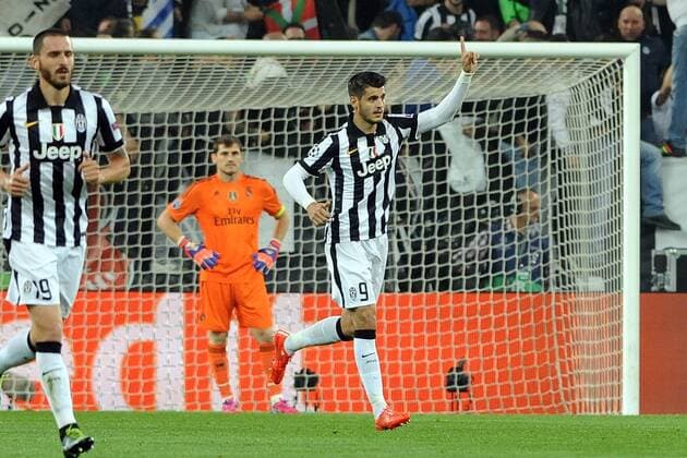 IPP20150505 Football - soccer: UEFA Champions League, Juventus Turin - Real Madrid, Alvaro Morata - xHOCHxZWEIx xItalyxPhotoxPressx 