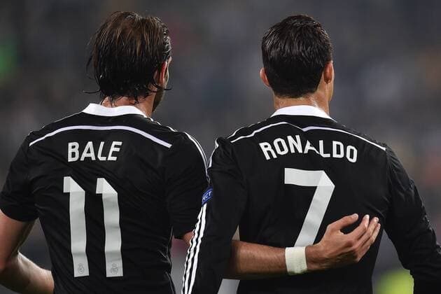 Gareth Bale, Cristiano Ronaldo Real Madrid Torino 05-05-2015 Juventus Stadium, Football Champions League 2014 2015 SemiFinal Juventus Torino - Real Madrid  xInsidefotox