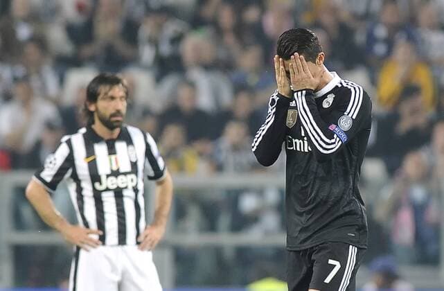 Andrea Pirlo Juventus Cristiano Ronaldo Real Madrid Torino 05-05-2015, Juventus Stadium, Football Calcio 2014 2015 UEFA Champions League, Juventus Torino - Real Madrid, Foto Giorgio Perottino Insidefoto xInsidefotox