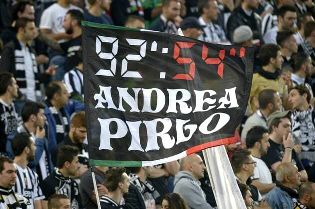 Andrea Pirlo Juventus, supporters, Torino 05-05-2015, Juventus Stadium, Football Calcio 2014 2015 Champions League, Juventus Turin - foto FilippoAlfero Insidefoto xInsidefotox