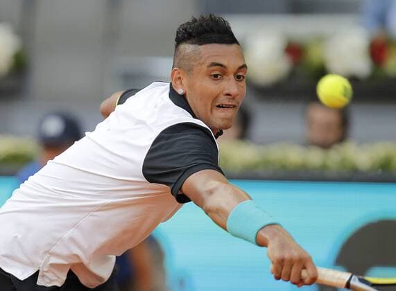 Tournament Madrid Open of tennis, match between Roger Federer (SUI) and Nick Kyrgios (AUS) . Madrid, Spain May 6, 2015. Photo: Jose Luis Cuesta 261 Cordon Press. 