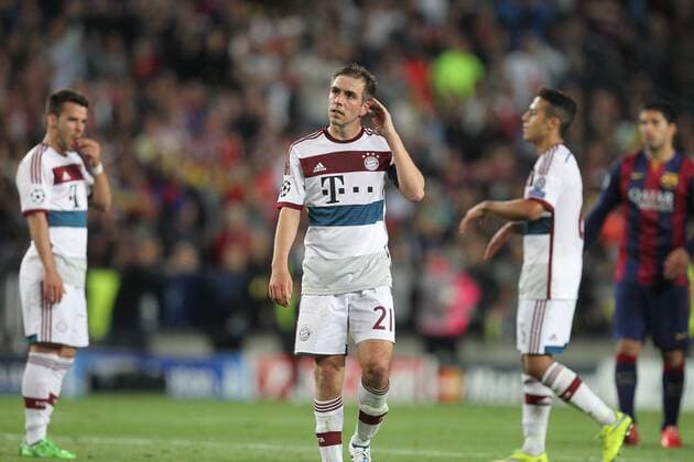 Philipp Lahm 21 (FC Bayern Muenchen) , FC Barcelona Barca vs. FC Bayern Muenchen, Fussball, Champions League, 06.05.2015 , EP_CKT