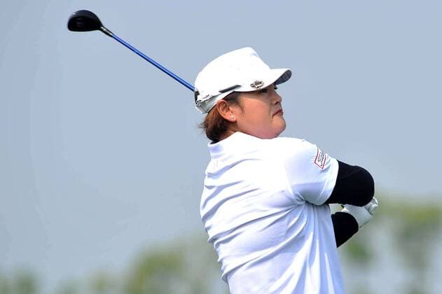 SHANGHAI, CHINA - MAY 07: (CHINA OUT) Pan Yanhong of China in action during the first round match on day one of 2015 Buick Golf Championship at Shanghai Qizhong Garden Golf Club on May 7, 2015 in Shanghai, China.  CFP467131261 