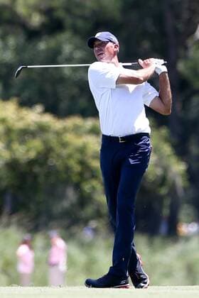 May 7, 2015 - Ponte Vedra Beach, Florida, United States - Matt Kuchar hits a fairway shot on the 9th hole during the first round of THE PLAYERS Championship. THE PLAYERS Championship - Round 1 - ZUMAw109