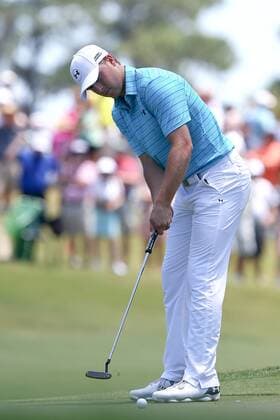 May 7, 2015 - Ponte Vedra Beach, Florida, United States - Jordan Spieth putts the 9th green during the first round of THE PLAYERS Championship. THE PLAYERS Championship - Round 1 - ZUMAw109