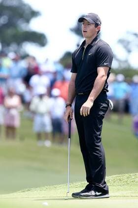 May 7, 2015 - Ponte Vedra Beach, Florida, United States - Rory McIlroy reacts after missing a putt on the 9th green during the first round of THE PLAYERS Championship. THE PLAYERS Championship - Round 1 - ZUMAw109