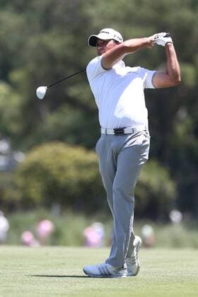 May 7, 2015 - Ponte Vedra Beach, Florida, United States - Jason Day hits a fairway shot on the 9th hole during the first round of THE PLAYERS Championship. THE PLAYERS Championship - Round 1 - ZUMAw109