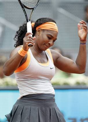 Serena Williams, USA, during Madrid Open Tennis 2015 match.May, 8, 2015.  (2015050817)