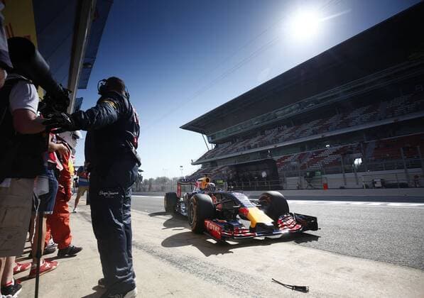 Motorsports: FIA Formula One World Championship WM Weltmeisterschaft 2015, Grand Prix of Spain, 3 Daniel Ricciardo (AUS, Infiniti Red Bull Racing), xHOCHxZWEIx