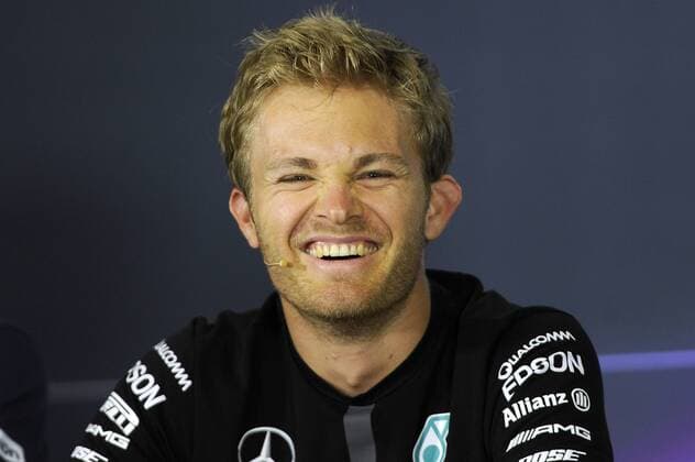 Aktuell Motorsport, Formel 1, GP Barcelona, PK Nico ROSBERG (GER) Mercedes AMG,Aktion,Einzelbild,angeschnittenes Einzelmotiv,Portraet,Portrait,Porträt,lacht,lachen,lachend,optimistisch,gutgelaunt. FIA Pressekonferenz Formel 1:GP von Spanien,Circuit de Catalunya,Saison2015,am 07.05.2015.