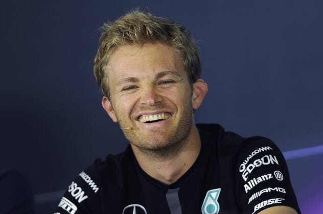 Aktuell Motorsport, Formel 1, GP Barcelona, PK Nico ROSBERG (GER) Mercedes AMG,Aktion,Einzelbild,angeschnittenes Einzelmotiv,Portraet,Portrait,Porträt,lacht,lachen,lachend, optimistisch,gutgelaunt. FIA Pressekonferenz Formel 1:GP von Spanien,Circuit de Catalunya,Saison2015,am 07.05.2015.