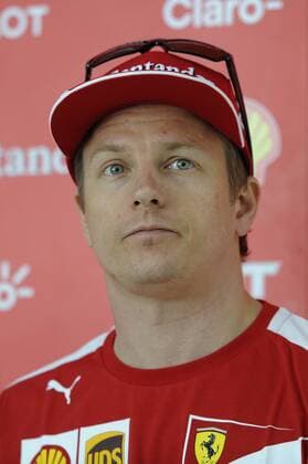 Aktuell Motorsport, Formel 1, GP Barcelona, Pressetermin Ferrari mit Sebastian Vettel und Kimi Räikkönen Kimi RAIKKONEN,RAEIKKOENEN (FIN),Scuderia Ferrari, Aktion,Einzelbild,angeschnittenes Einzelmotiv,Portraet,Portrait,Porträt, Pressekonferenz. Formel 1:GP von Spanien,Circuit de Catalunya,Saison2015,am 07.05.2015.