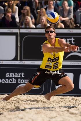 08.05.2015, Muenster, Schlossplatz smart beach tour, Supercup Münster Muenster, Qualifikation Annahme Jan Romund
