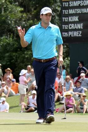 Aktuell Golf - The Players Championship in Ponte Vedra Beac May 8, 2015 - Ponte Vedra Beach, Florida, United States - Ben Martin waves to the crowd after putting the 9th green during the second round of THE PLAYERS Championship. THE PLAYERS Championship - Round 2 - ZUMAw109