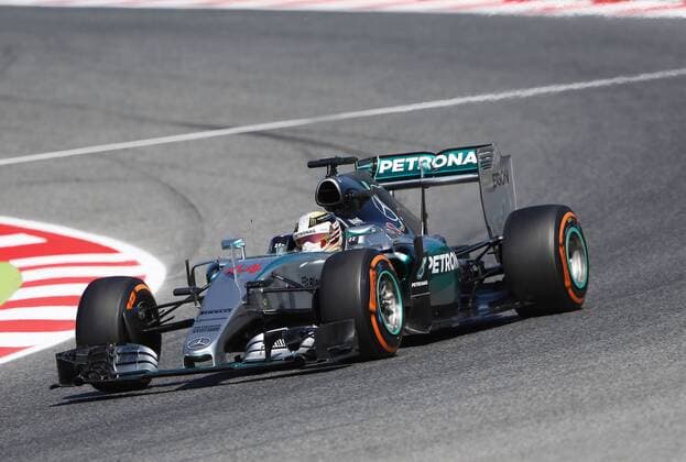 HAMILTON Lewis F1 Team F1 Mercedes AMG FIA Motorsport Formel 1 Saison 2015 Grand Prix von Spanien 2015 in Barcelona am 09.Mai 2015 