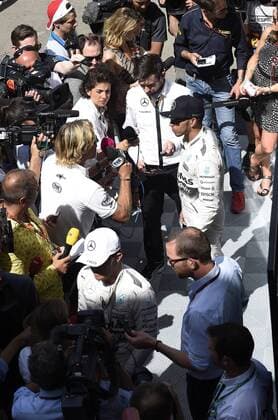 HAMILTON Lewis F1 Team F1 Mercedes AMG und ROSBERG Nico FIA Motorsport Formel 1 Saison 2015 Grand Prix von Spanien 2015 in Barcelona am 09.Mai 2015 