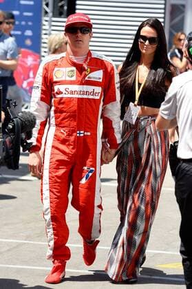 Kimi Räikkönen, Scuderia Ferrari, Freundin Minttu Virtannen, formula 1 GP, Spanien in Barcelona 09.05.2015 Photo:mspb Jerry Andre Kimi Raikkoenen, Freundin Minttu Virtannen, formula 1 GP, Spanien