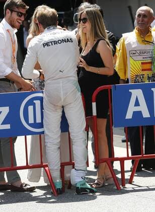 Motorsports: FIA Formula One World Championship WM Weltmeisterschaft 2015, Grand Prix of Spain, 6 Nico Rosberg (GER, Mercedes AMG Petronas F1 Team) and his wife Vivian xHOCHxZWEIx