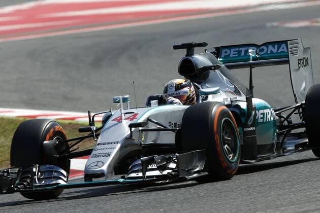 Motorsports: FIA Formula One World Championship WM Weltmeisterschaft 2015, Grand Prix of Spain, 44 Lewis Hamilton (GBR, Mercedes AMG Petronas Formula One Team), xHOCHxZWEIx