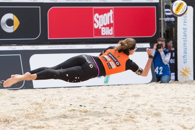 09.05.2015, Muenster, Schlossplatz smart beach tour, Supercup Münster Muenster, Hauptfeld Abwehr Katrin Holtwick