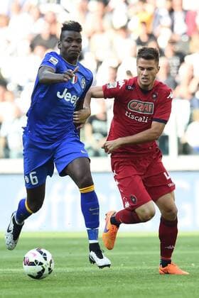 Aktuell Fußball, Italien, Juventus Turin - Cagliari Calcio Serie A Juventus Turin - US Cagliari Calcio Paul Pogba-Lorenzo Crisetig 